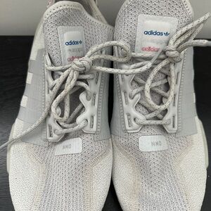 Adidas NMD Light Gray Sneakers, Size 10